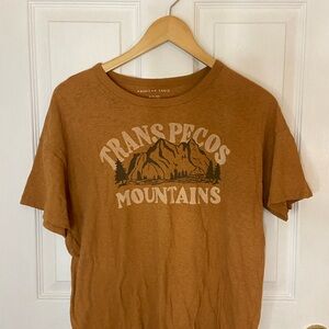 American Eagle Brown Trans Pecos Mountains T-Shirt